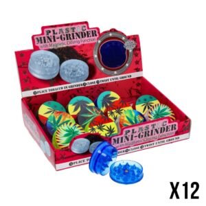Grinder Acry Transparent Mini Leaf 40 mm – Old Green