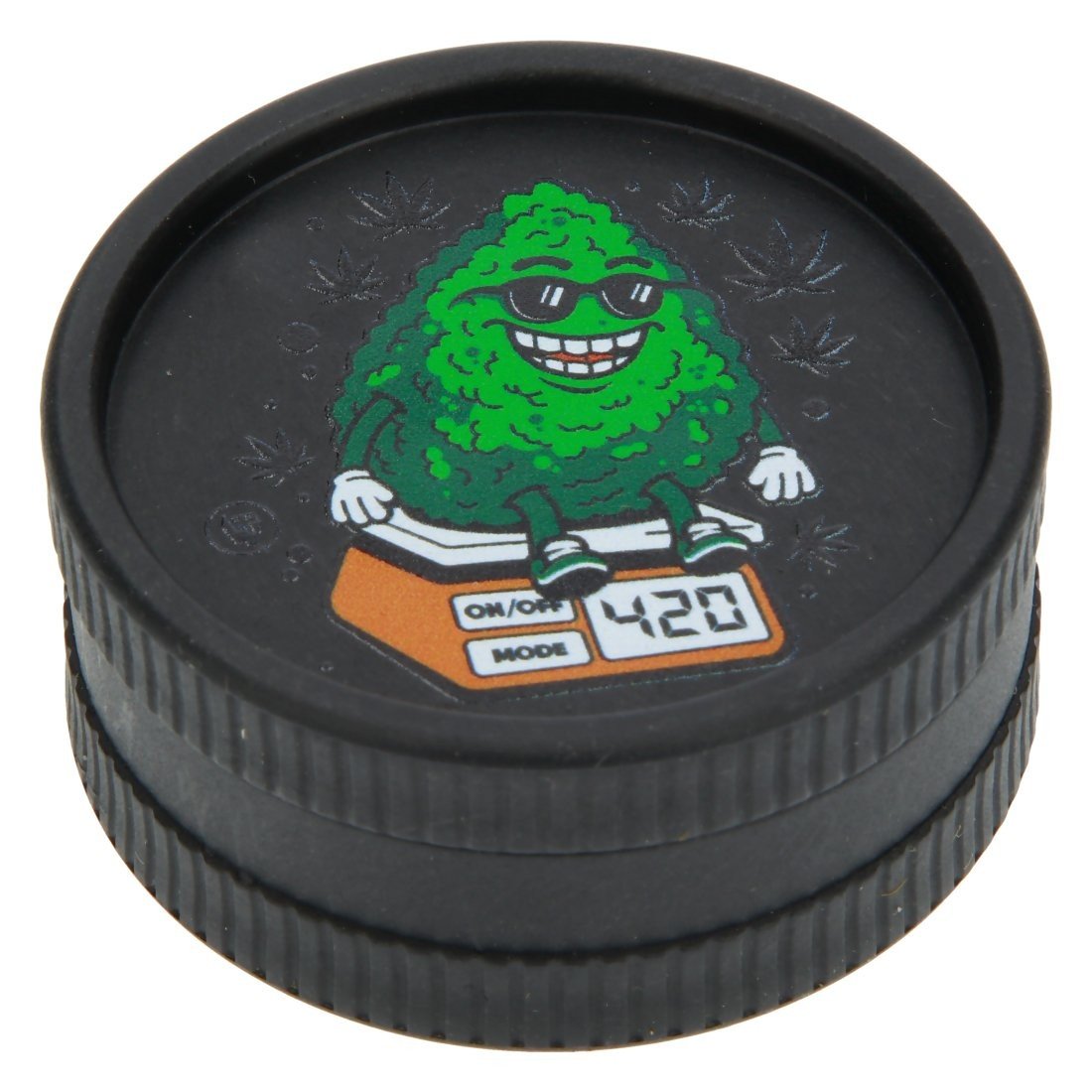 Grinder Bio Fire-Flow Bud Buddies 55 mm – vue 2 – Old Green